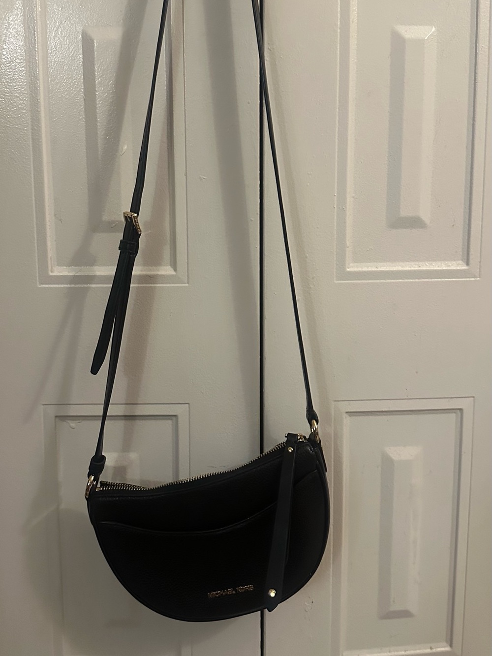 Michael Kors Black Crescent Crossbody Bag